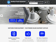 Tablet Screenshot of northernpower.net
